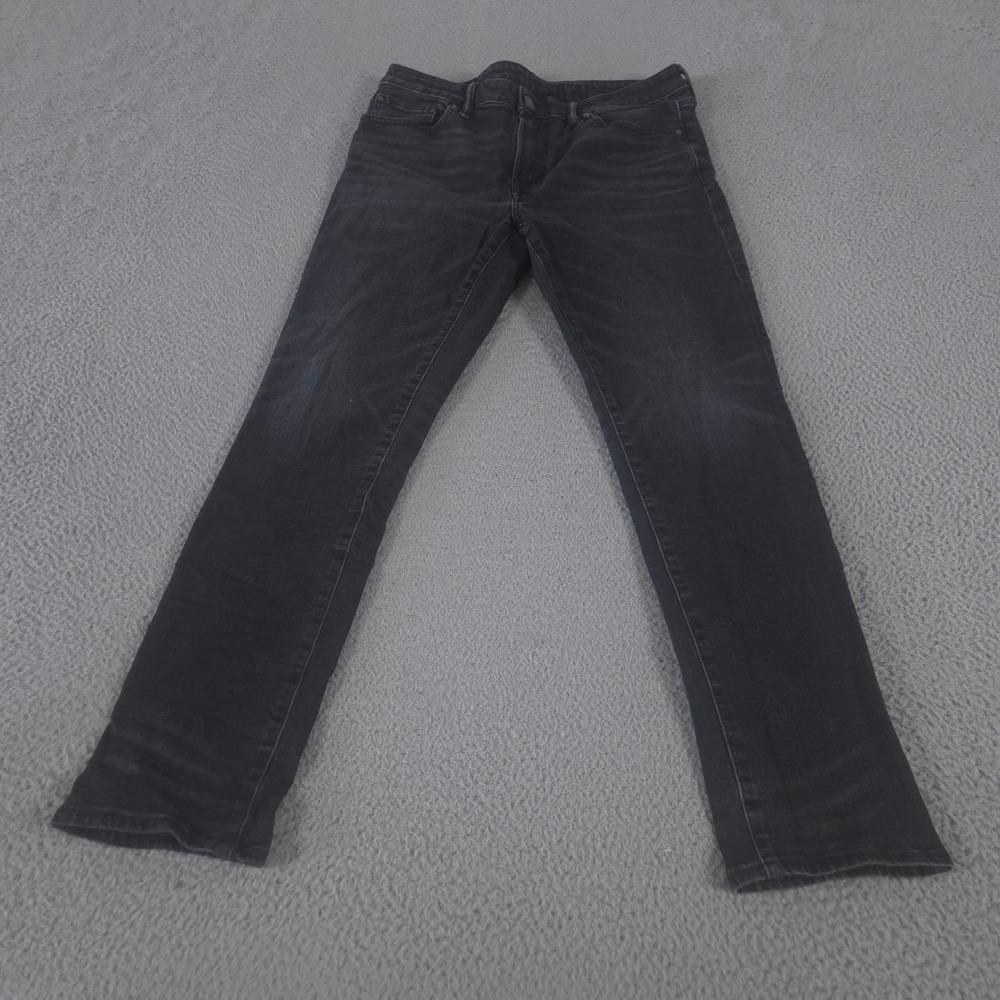 American Eagle Jeans Mens 34x32 Black Airflex+ Stretch Denim Slim Leg Preppy
